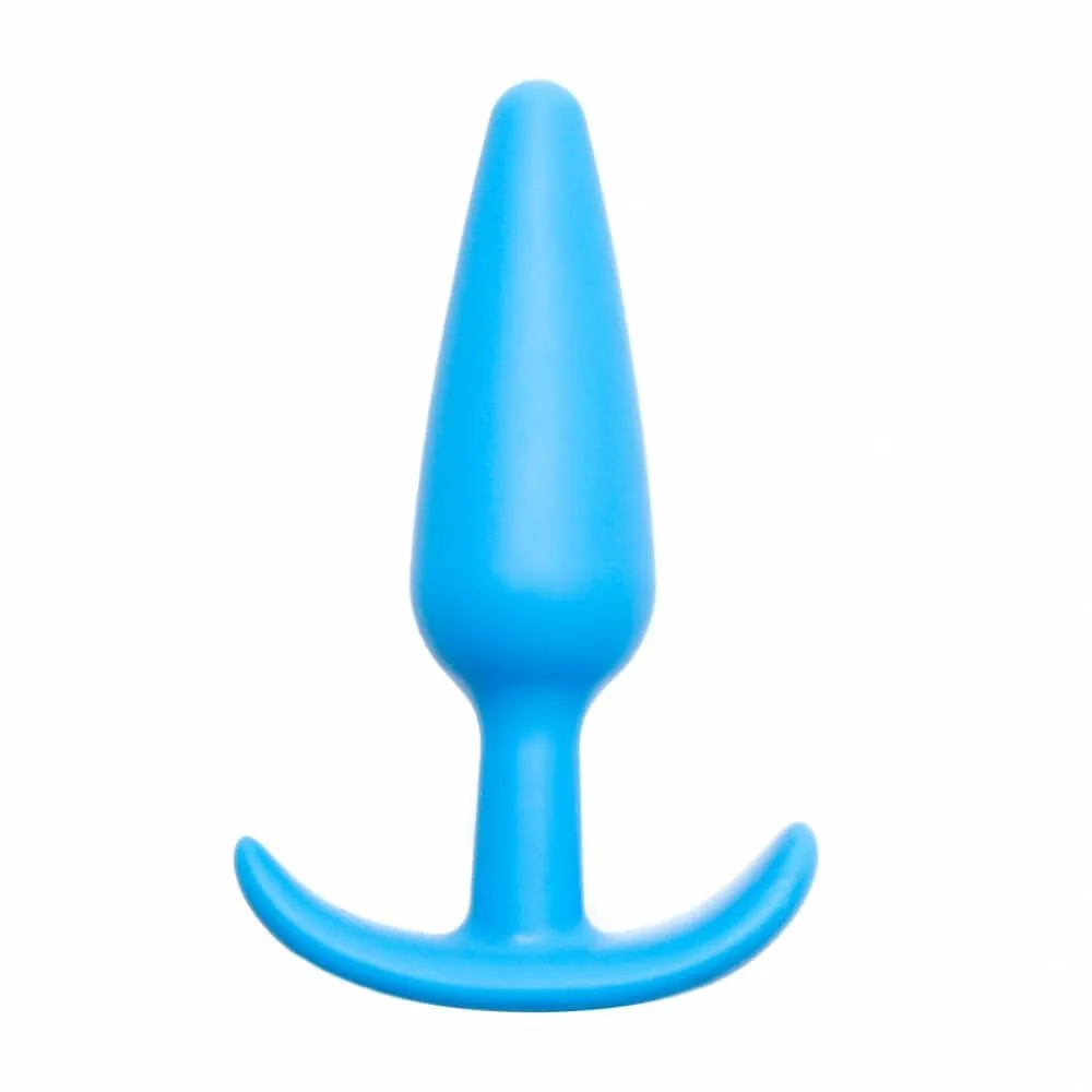 Анальная пробка большая Lovetoy Lure Me L, голубая