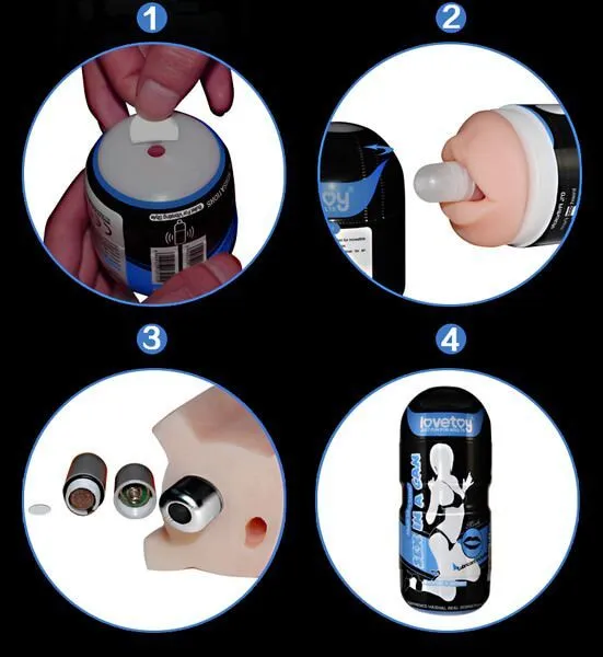 мастурбатор lovetoy sex in a can vibra mouth tunnel, с вибропулей в Симферополе