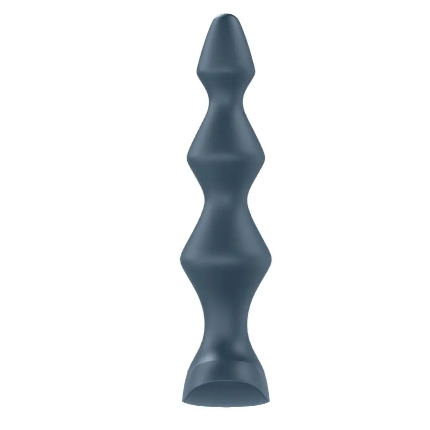 пробка анальная с вибрацией satisfyer lolli plug 1, серая в Симферополе