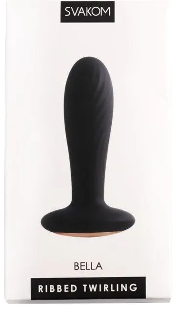 анальная пробка ребристая svakom bella, черная в Симферополе