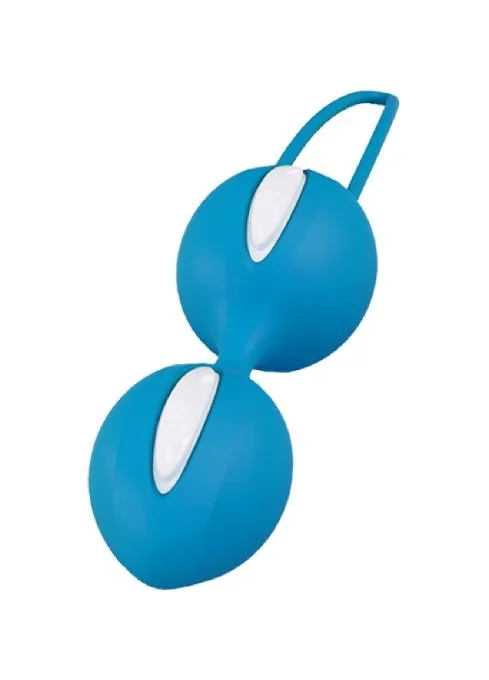 вагинальные шарики fun factory smartballs duo, ярко-голубые в Симферополе