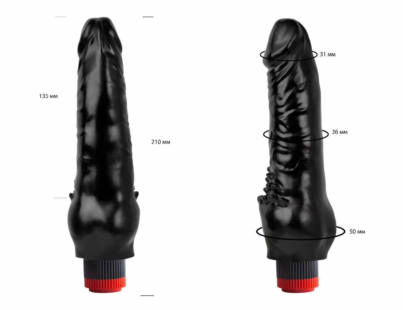 вибратор реалистик черный  биоклон 410900ru в Симферополе