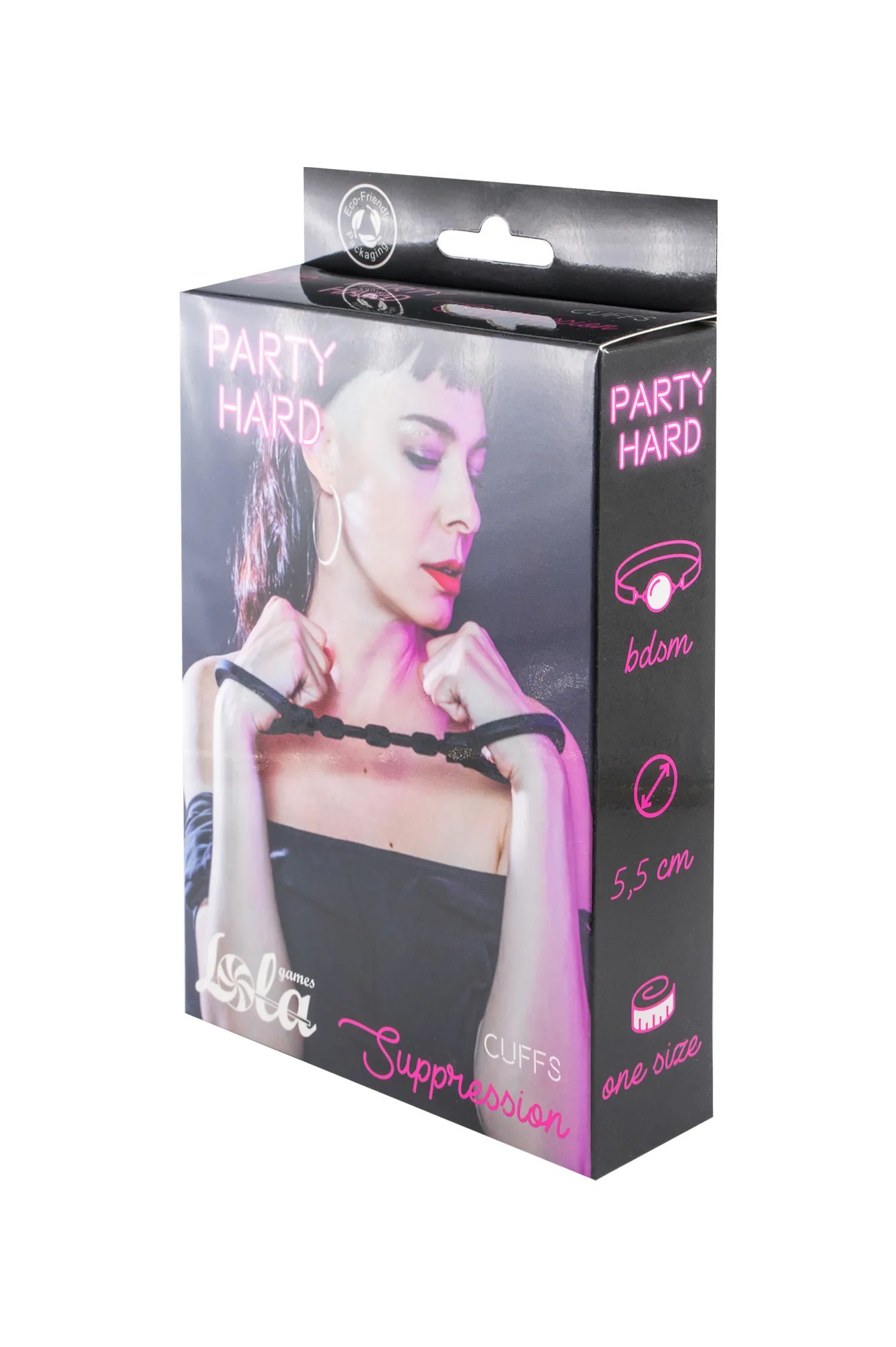силиконовые наручники party hard suppression balck 1167-01lola в Симферополе