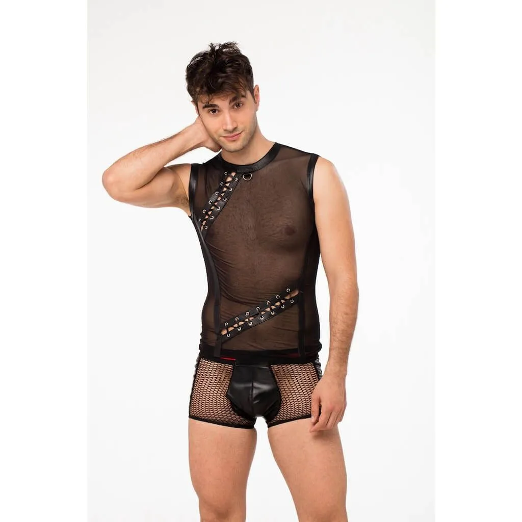 Эротическое футболка lapin rose с элементом шнуровки, размер s в Симферополе