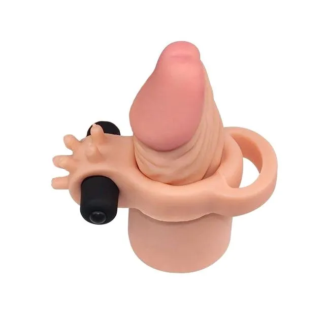 насадка на член lovetoy pleasure x-tender 7.5 inch, с вибрацией в Симферополе