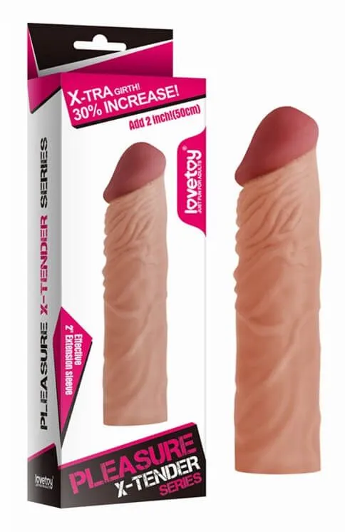 насадка удлиняющая lovetoy pleasure x-tender, без вибрации в Симферополе