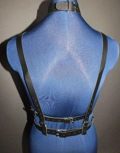 Эротическое бондажный комплект подиум с ошейником, черный в Симферополе