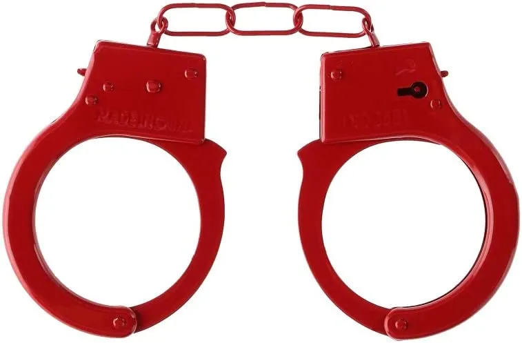 металлические наручники beginner's handcuffs, красные в Симферополе