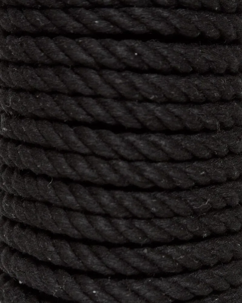 хлопковая веревка для шибари pinkrabbit черная, 10 м в Симферополе