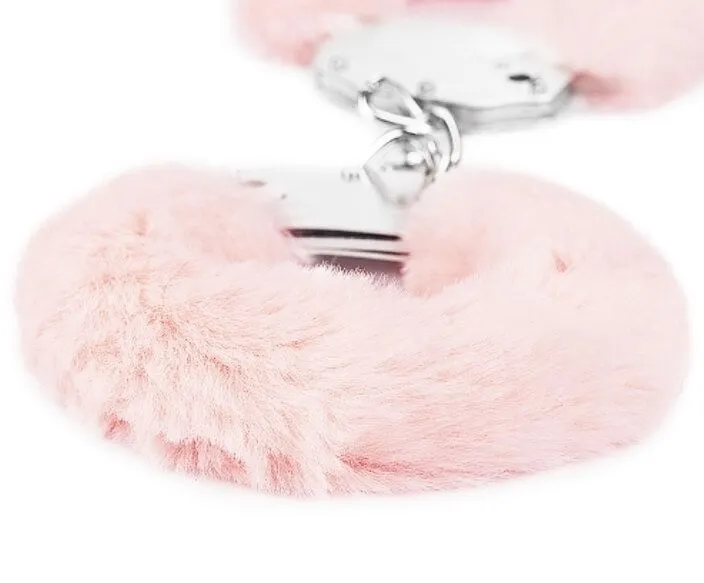 наручники декоративные lovetoy fetish pleasure fluffy handcuffs, розовые в Симферополе