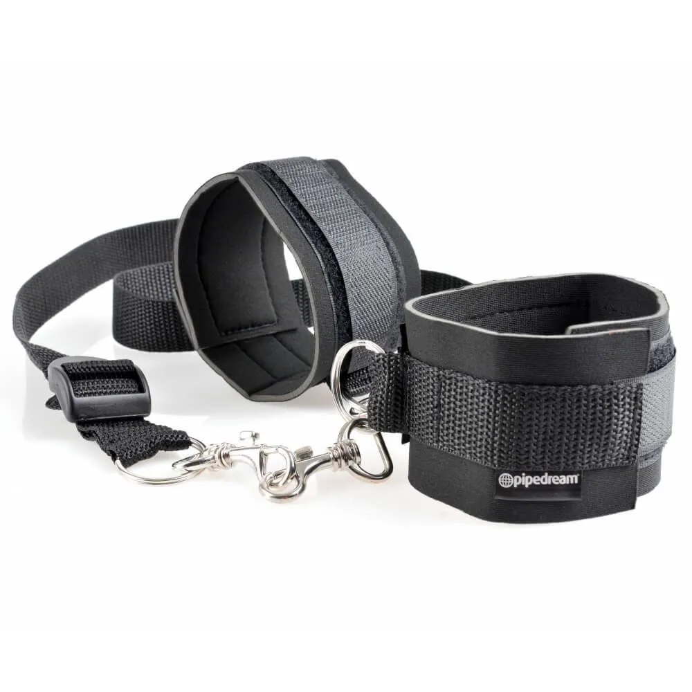 набор для бондажа pipedream cuff & tether set, черный в Симферополе