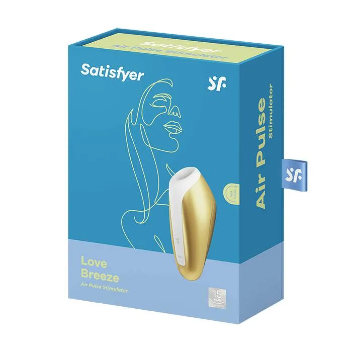 вакуум-волновой бесконтактный стимулятор клитора satisfyer love breeze, силикон, золотой в Симферополе