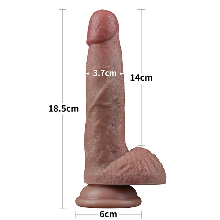 фаллоимитатор реалистичный lovetoy на присоске 18 см, телесный в Симферополе