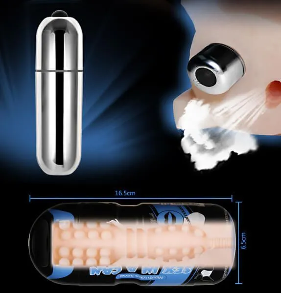 мастурбатор lovetoy sex in a can vibra mouth tunnel, с вибропулей в Симферополе