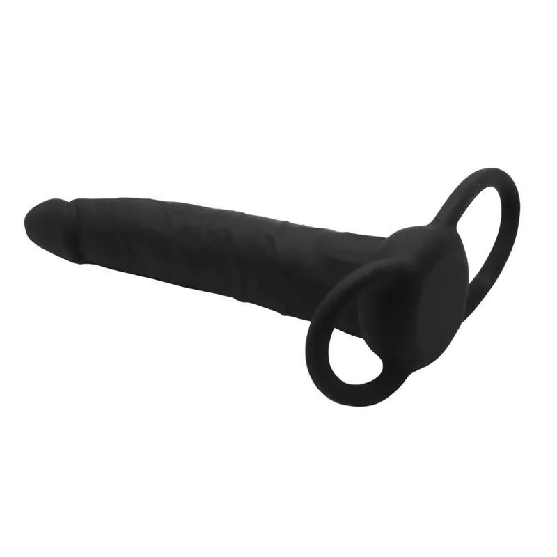 насадка анальная lovetoy silicone fantasy duoble prober, чёрная в Симферополе