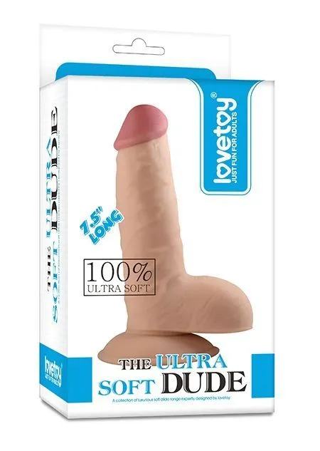 фаллоимитатор на присоске lovetoy the ultra soft dude, телесный в Симферополе