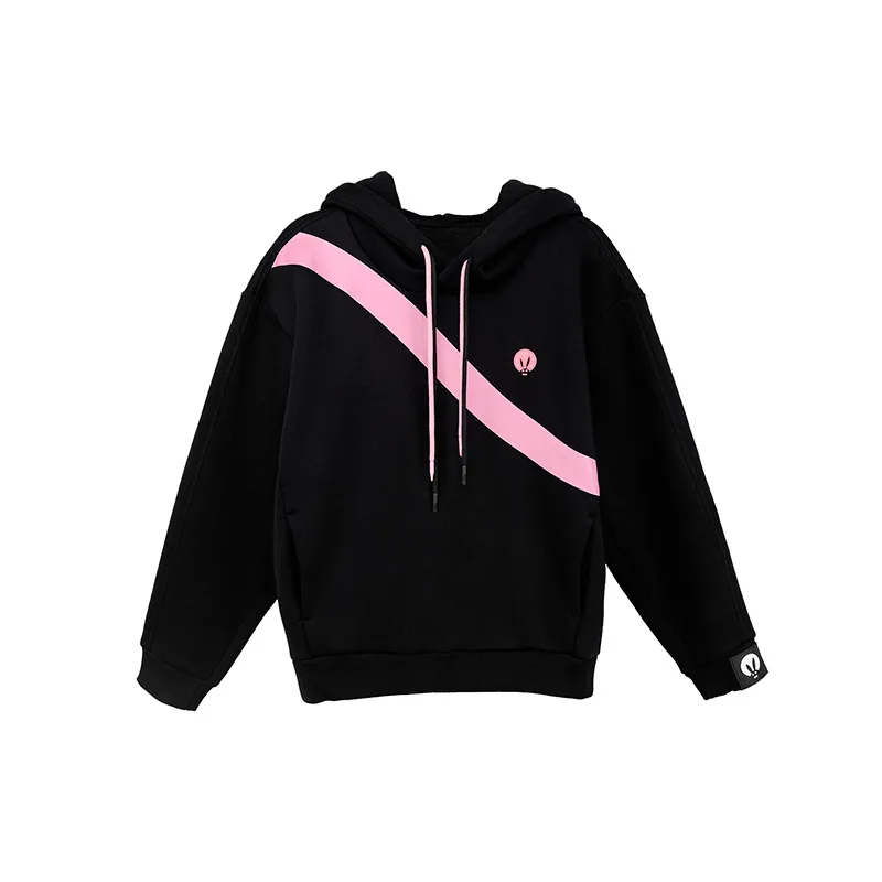 Худи PinkRabbit оверсайз, черный