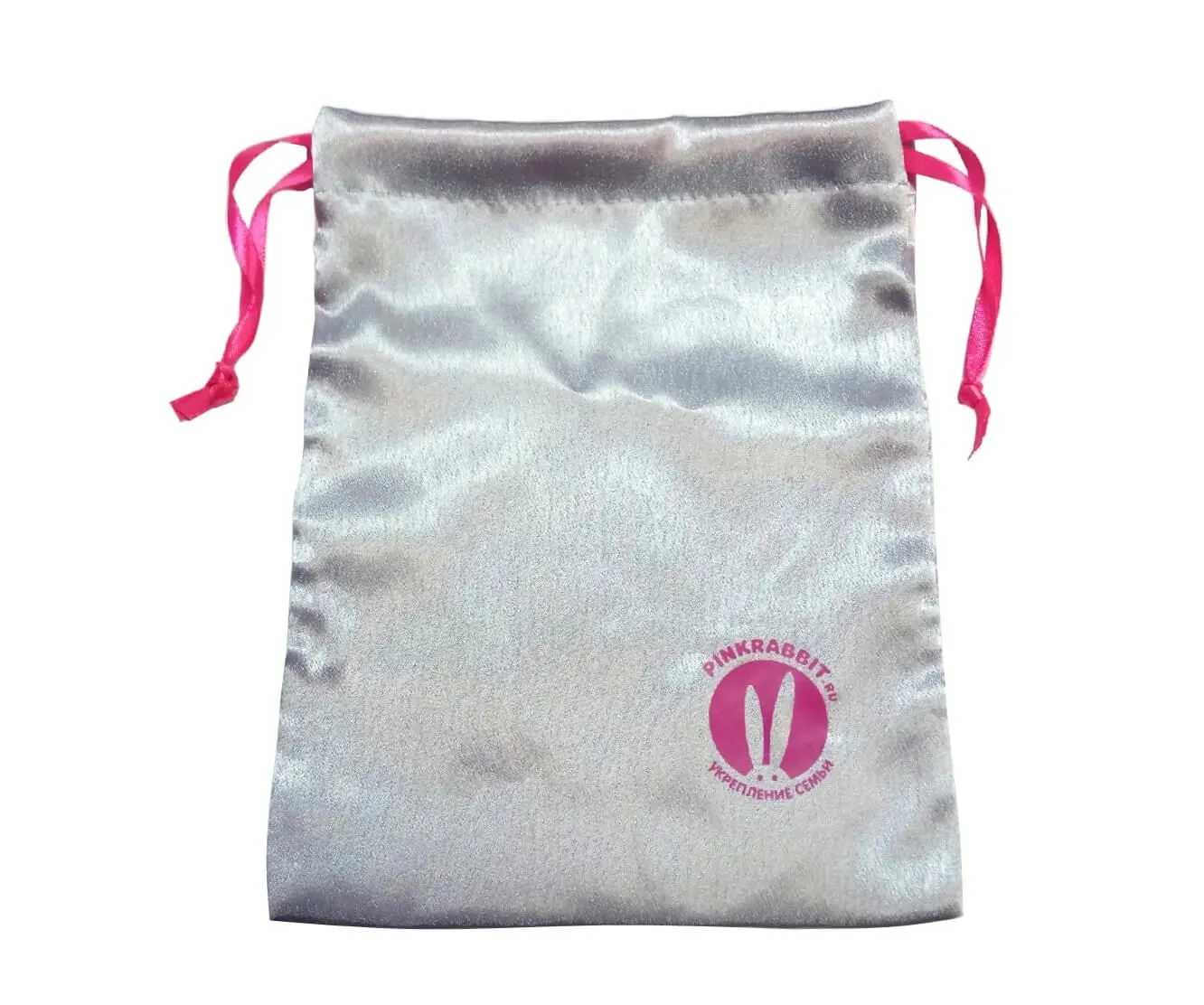 Сумочка для игрушек PinkRabbit маленькая, серебристая