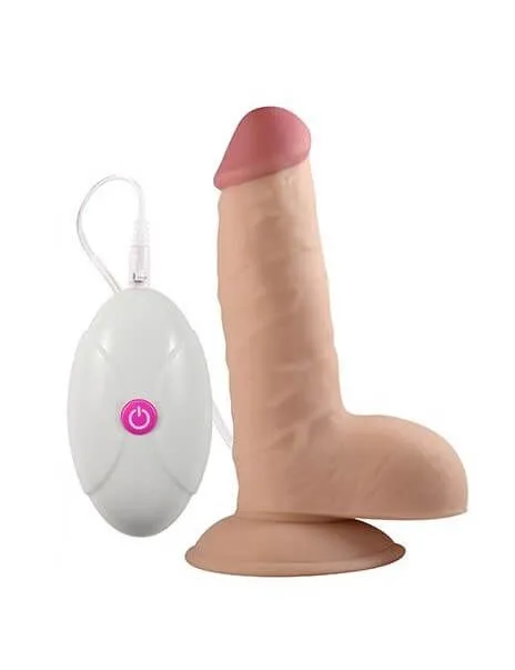 Вибратор Lovetoy The Ultra Soft Dude с пультом, телесный