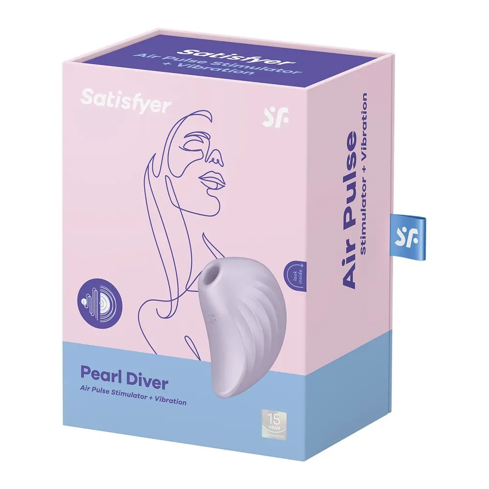 вакуум-волновой бесконтактный стимулятор клитора satisfyer pearl diver, фиолетовый в Симферополе