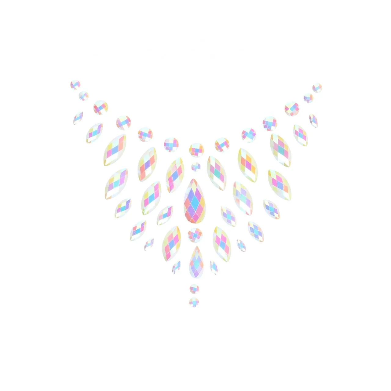 декоративное украшение (камни) на клеевой основе body jewelry stickers - chest - glow in the dark - в Симферополе