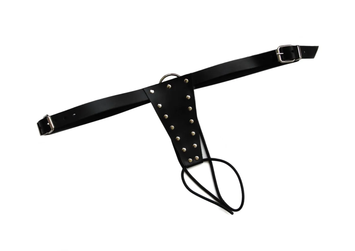 Трусы PinkRabbit с клепками, черные