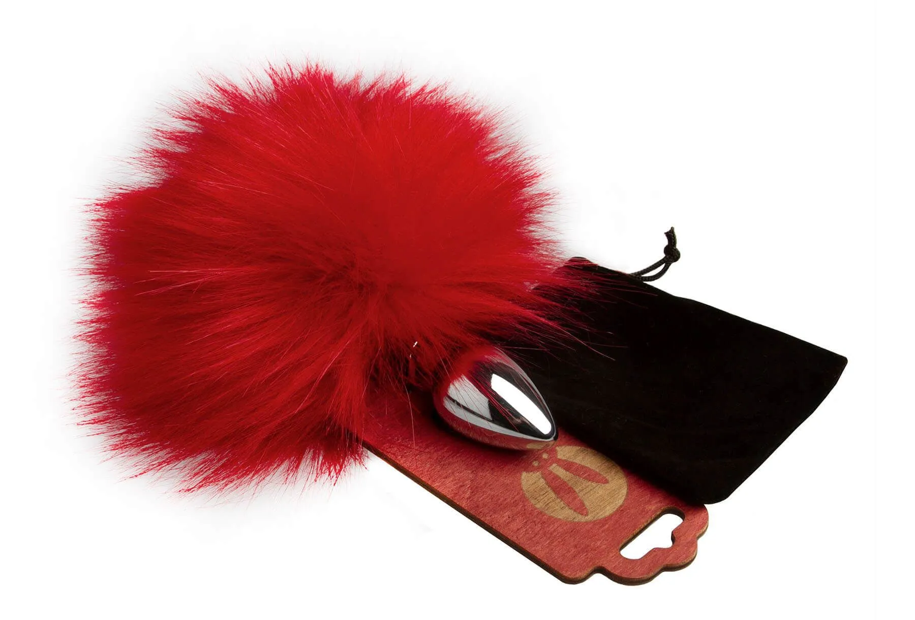 анальная пробка pinkrabbit с хвостом кролика, красная в Симферополе