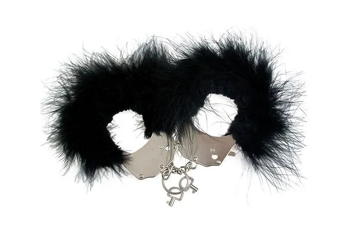 Наручники декоративные Adrien Lastic Metallic Handcuffs, черные