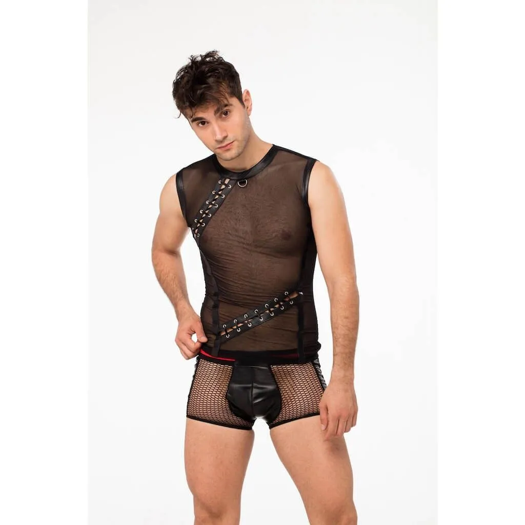 Эротическое футболка lapin rose с элементом шнуровки, размер s в Симферополе