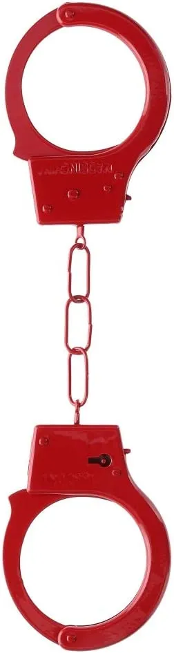 металлические наручники beginner's handcuffs, красные в Симферополе