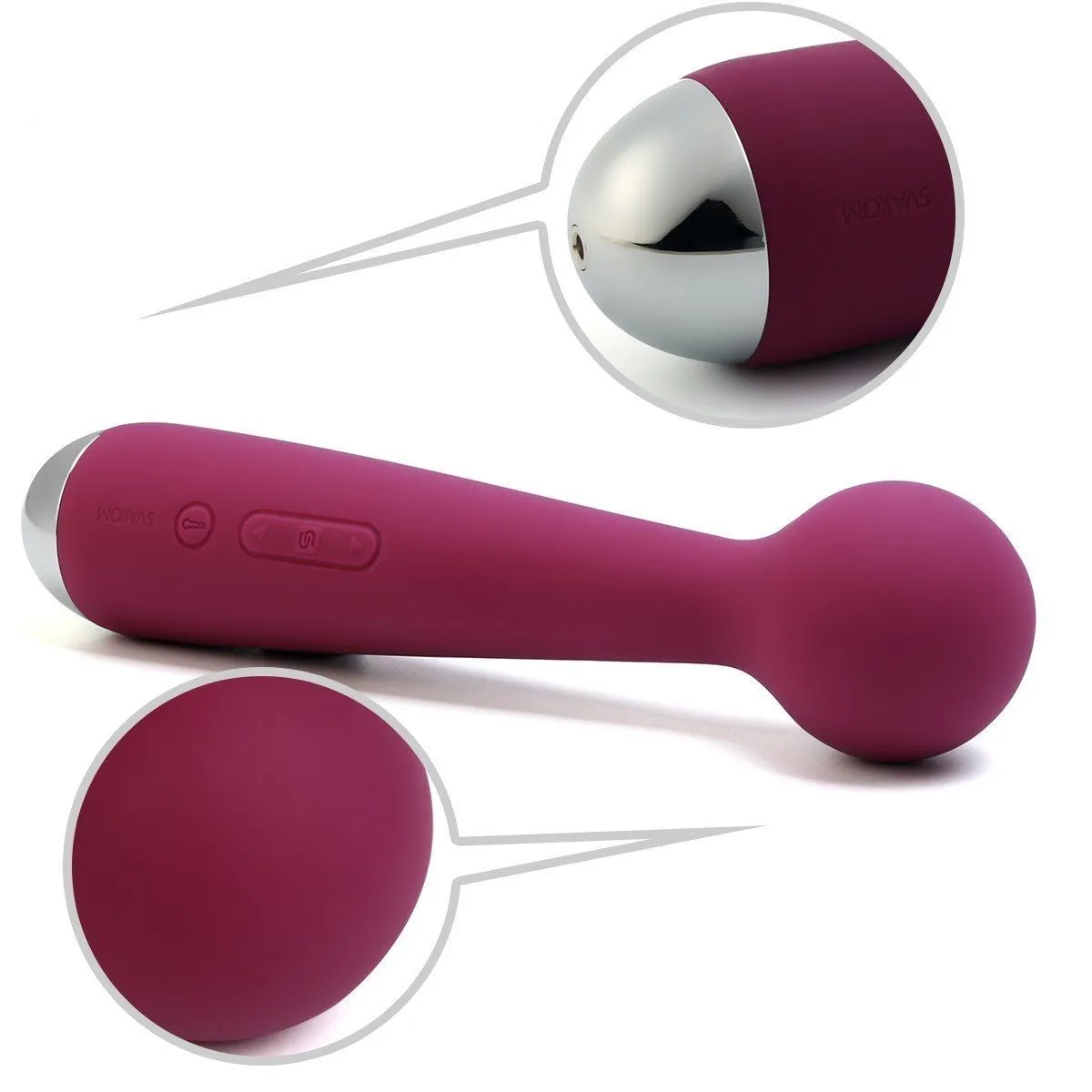 универсальный массажер с насадкой svakom emma, фиолетовый в Симферополе