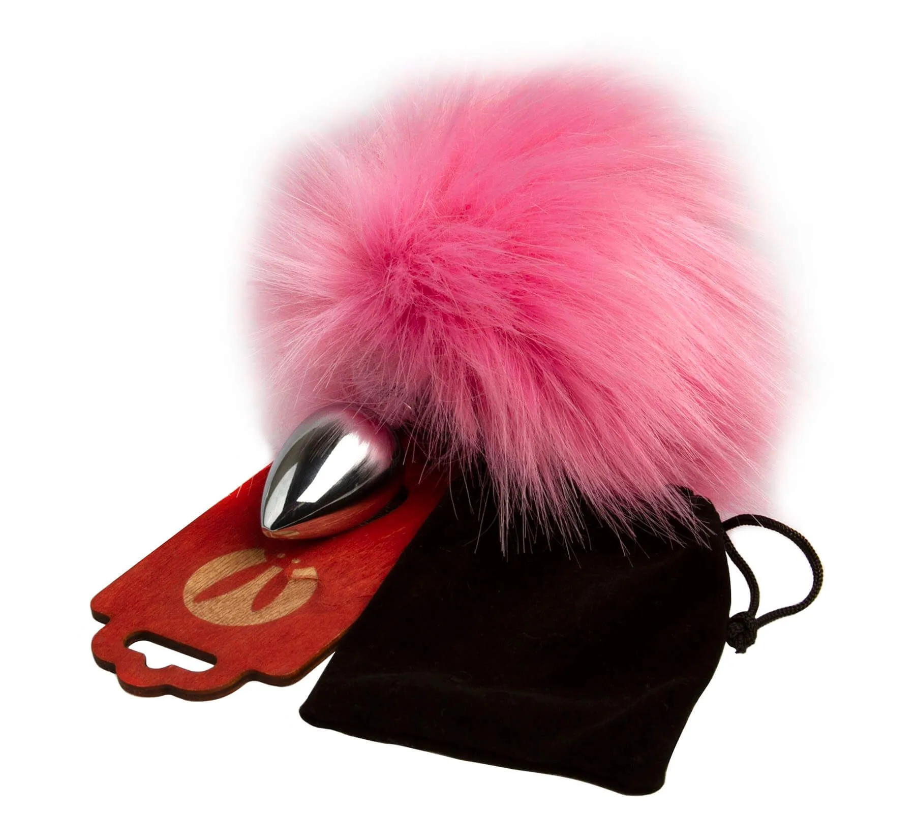 анальная пробка pinkrabbit с хвостом кролика, розовая в Симферополе