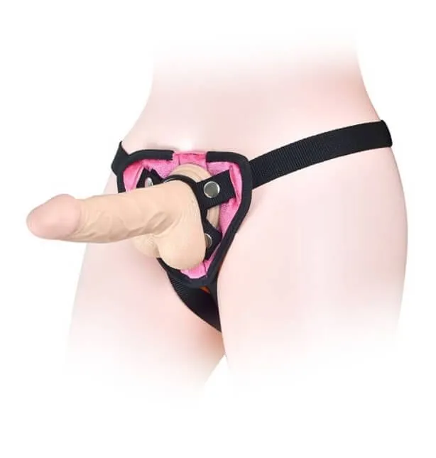 трусики для страпона lovetoy orgasm cozy harness, розовые в Симферополе