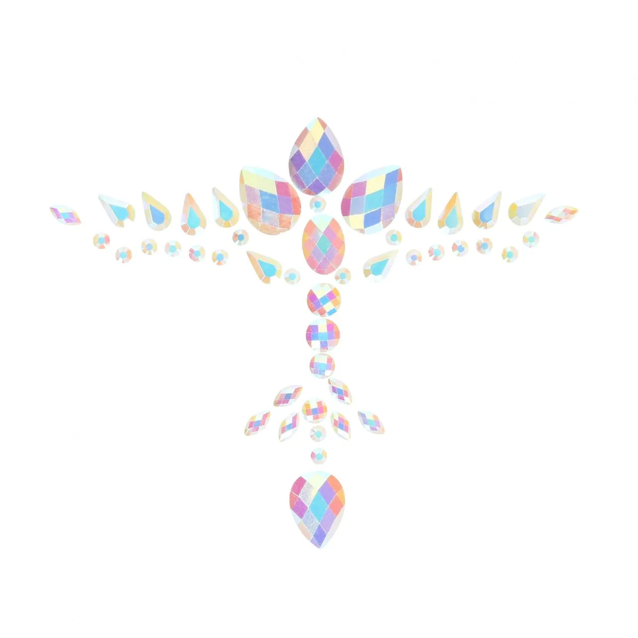 декоративное украшение (камни) на клеевой основе body jewelry stickers - chest - glow in the dark - в Симферополе