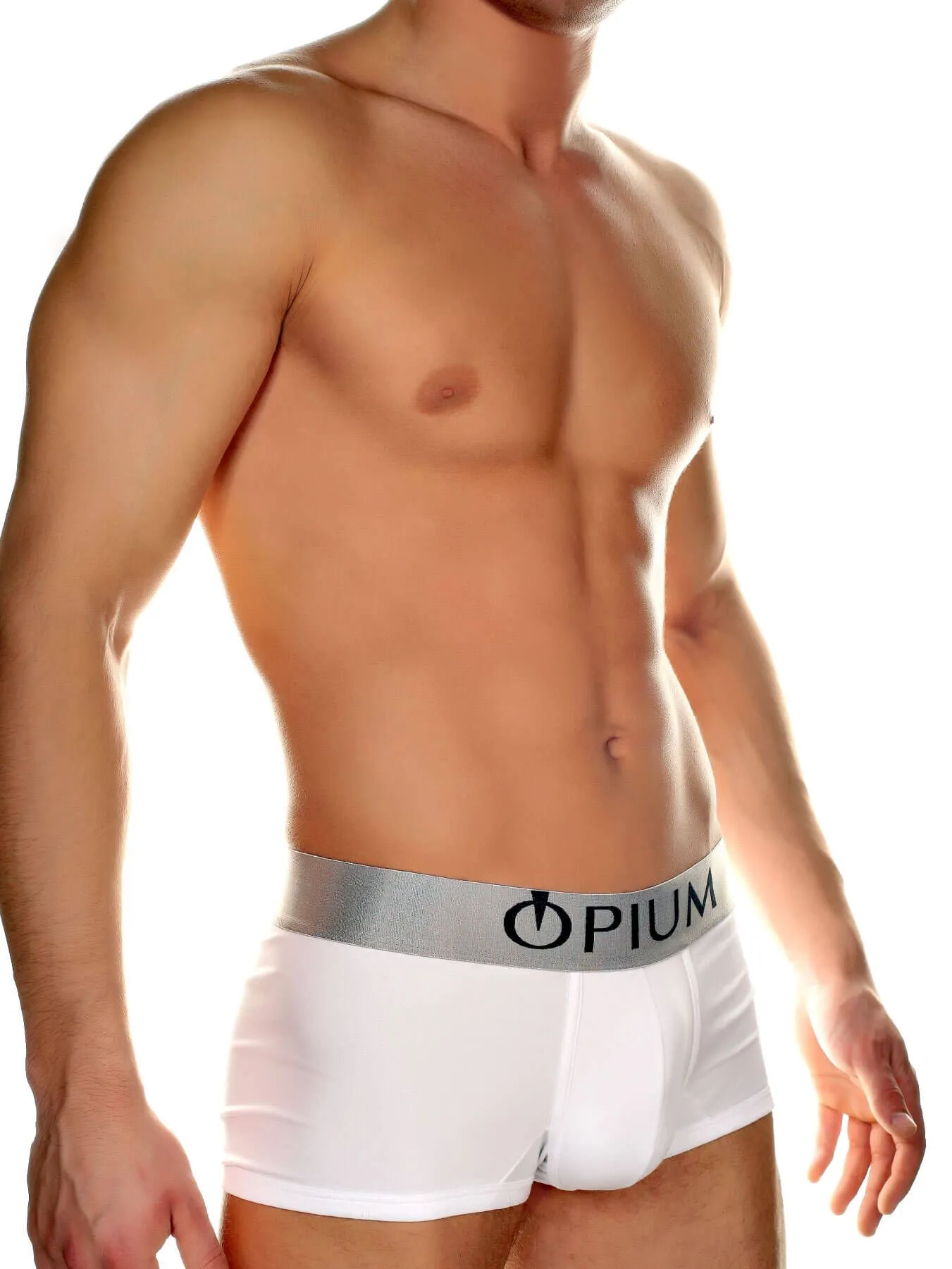 Эротическое трусы мини боксеры мужские opium r06, белые в Симферополе