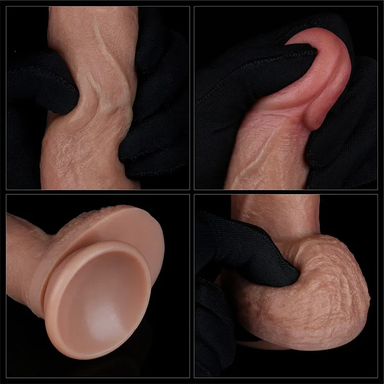 фаллоимитатор реалистичный lovetoy на присоске 18 см, телесный в Симферополе