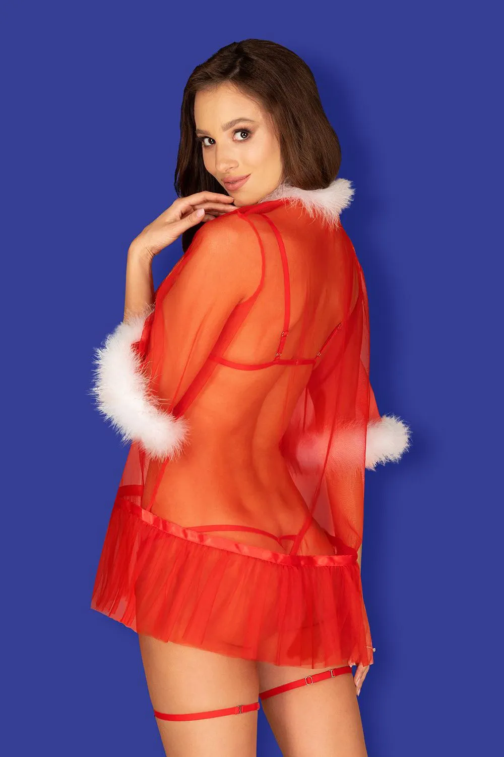 Эротическое соблазнительный новогодний пеньюар obsessive santasia в Симферополе