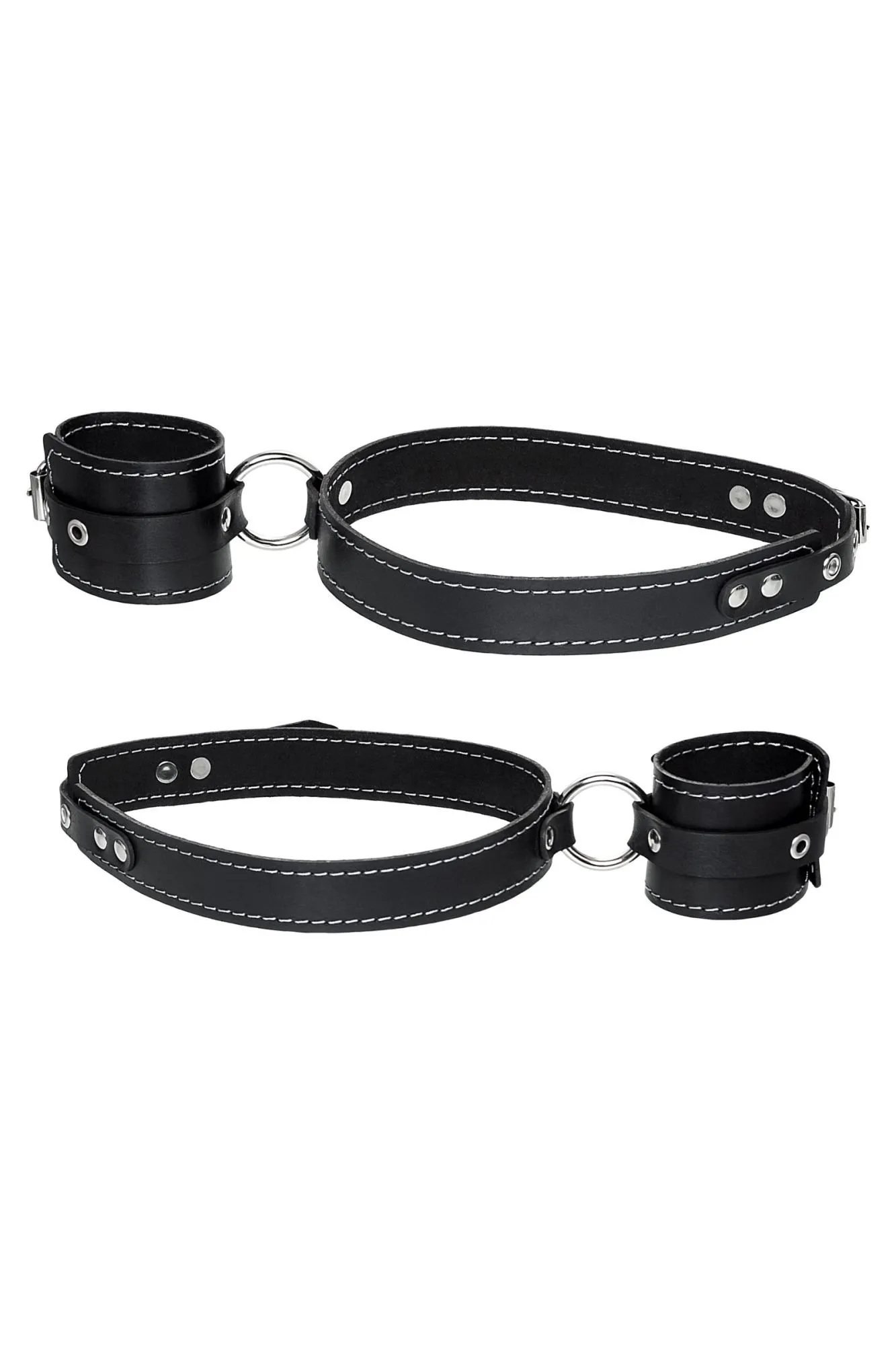 бондажная система pecado bdsm, для фиксации рук к ногам, натуральная кожа, черная в Симферополе