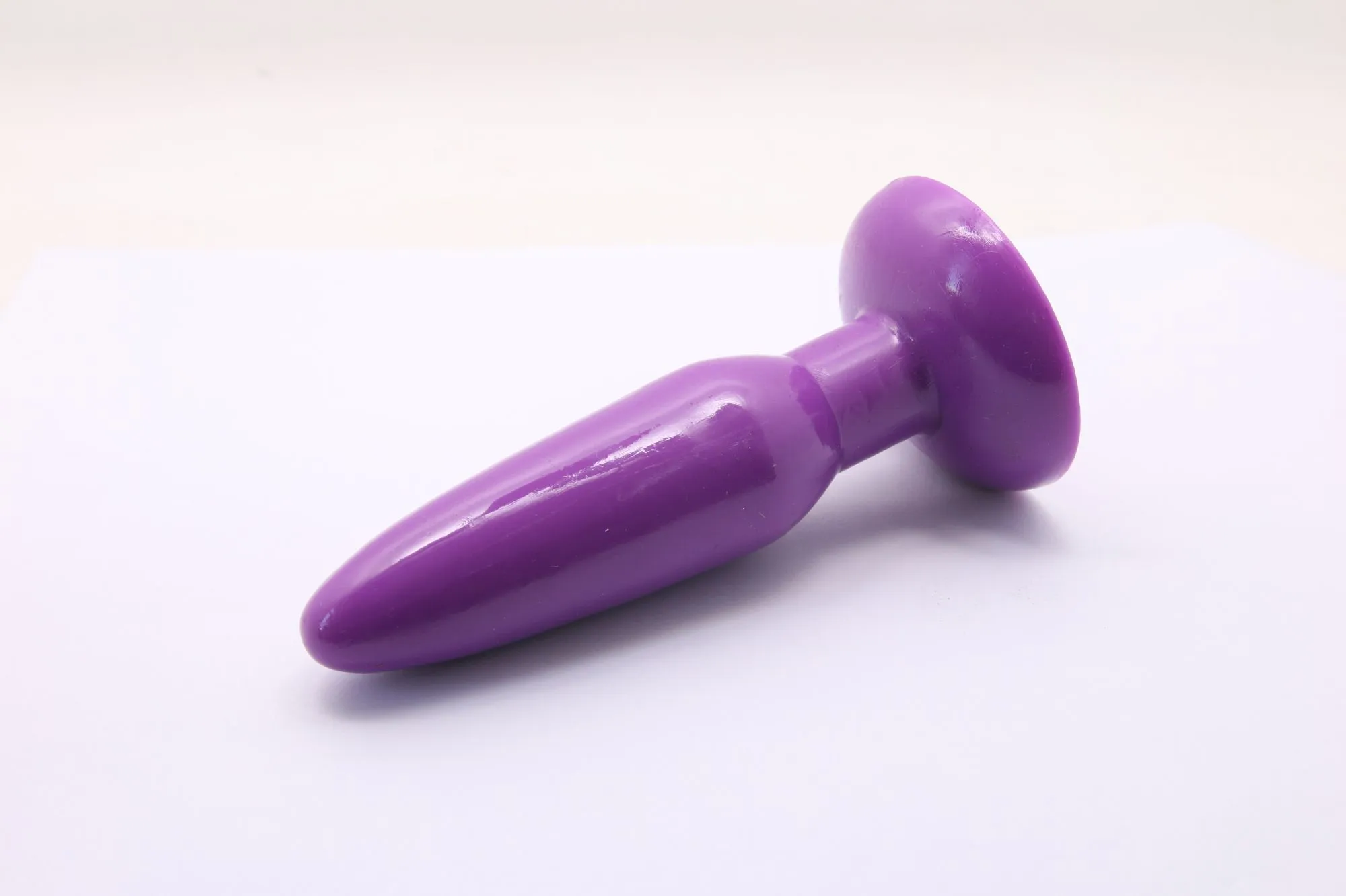 анальная пробка с присоской 3,7 см purple bi-017001r в Симферополе