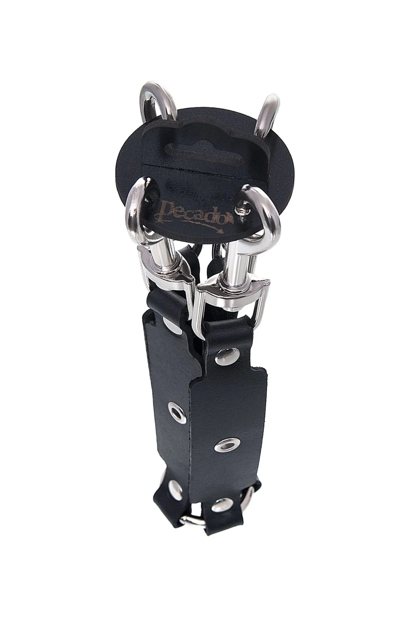 сцепка pecado bdsm, крестообразная с карабинами, для фиксации рук и ног, натуральная кожа, черный в Симферополе