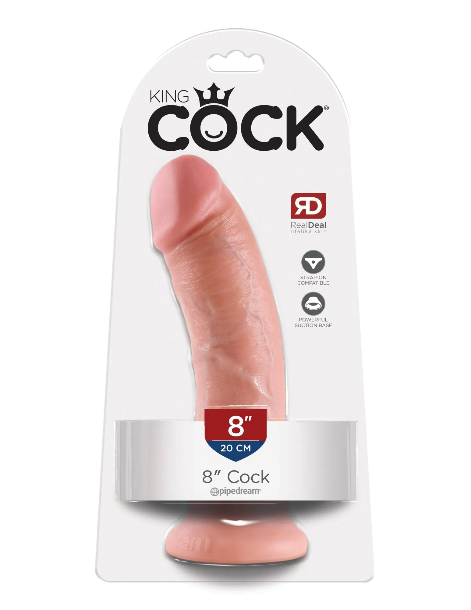 фаллоимитатор king cock 8" cock - flesh pipedream 550321pd в Симферополе