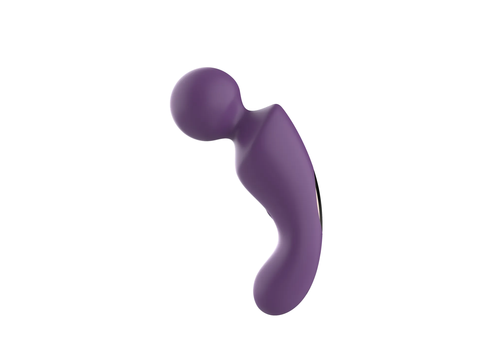 вибратор- вонд с изогнутым корпусом secwell sw24125-purple в Симферополе