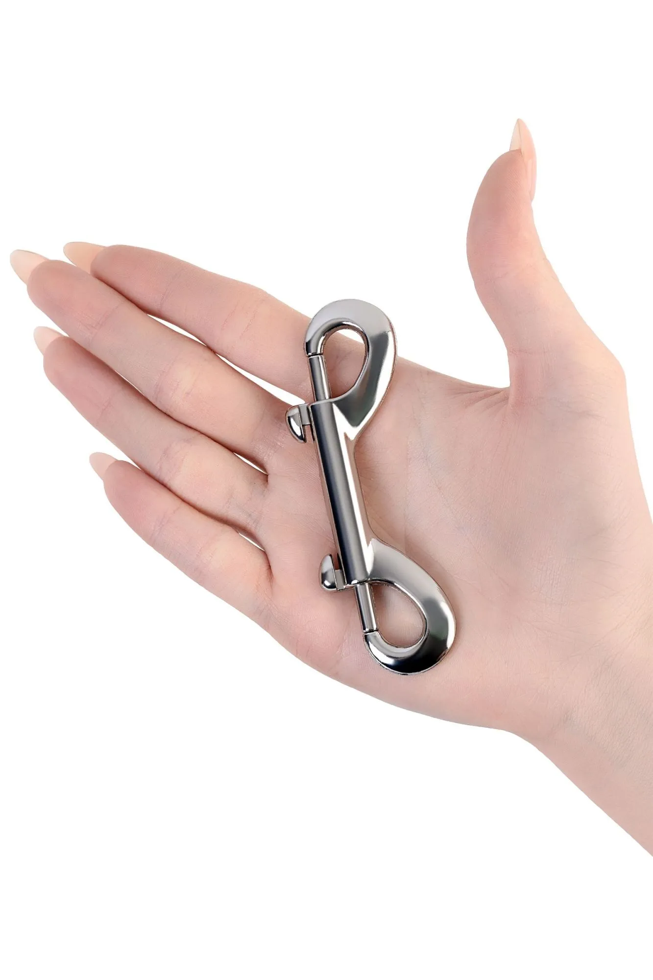 карабин двусторонний toyfa metal, металл, серебряный, 9 см в Симферополе