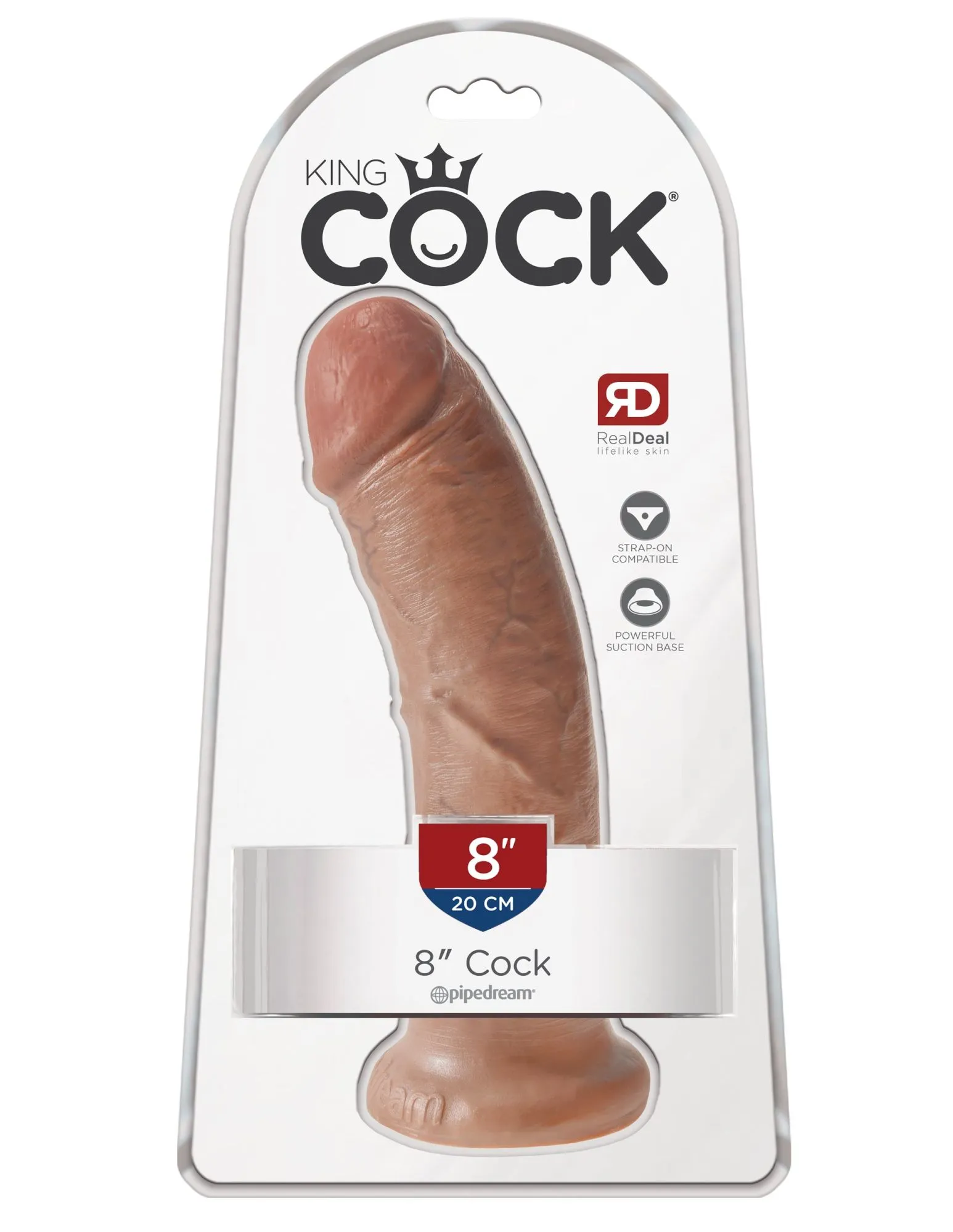 фаллоимитатор king cock 8" мулат cock - flesh pipedream 550322pd в Симферополе