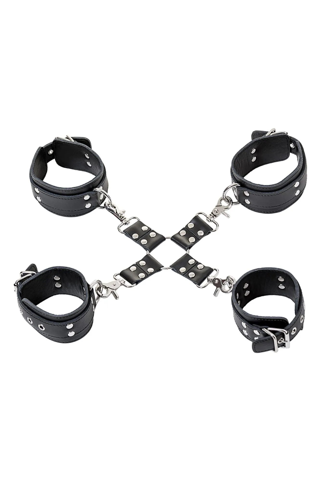 комплект бондажный toyfa theatre, кожанный, черный в Симферополе