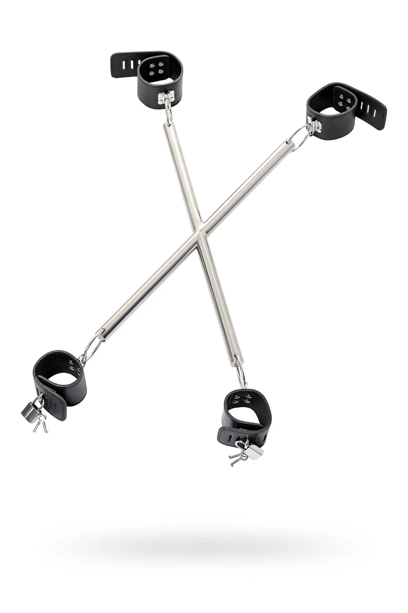 комплект бондажный toyfa theatre, кожа-металл, черный в Симферополе