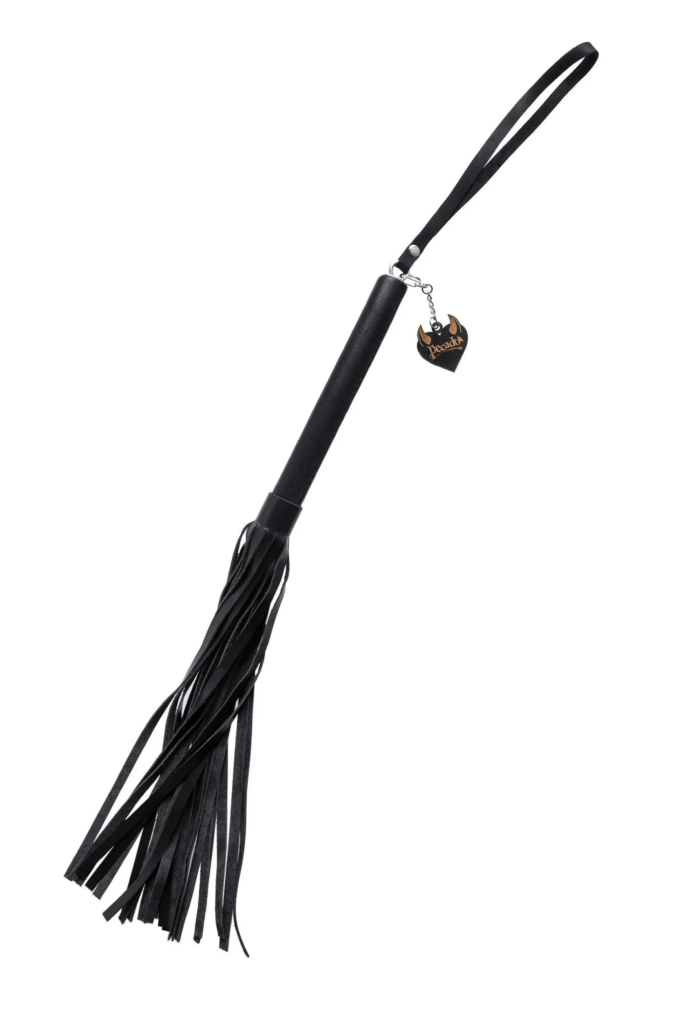 плеть pecado bdsm, чёрная рукоять, чёрные хлысты, натуральная кожа в Симферополе