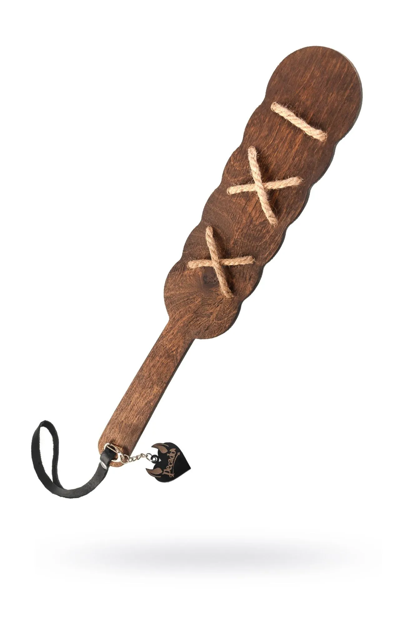 паддл pecado bdsm, с джутовой шнуровкой, натуральное дерево, коричневый в Симферополе