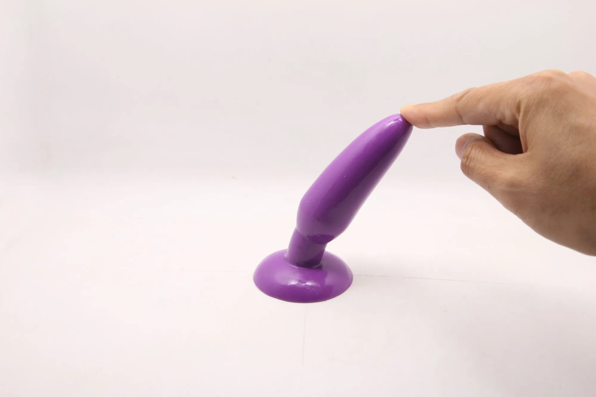 анальная пробка с присоской 3,7 см purple bi-017001r в Симферополе