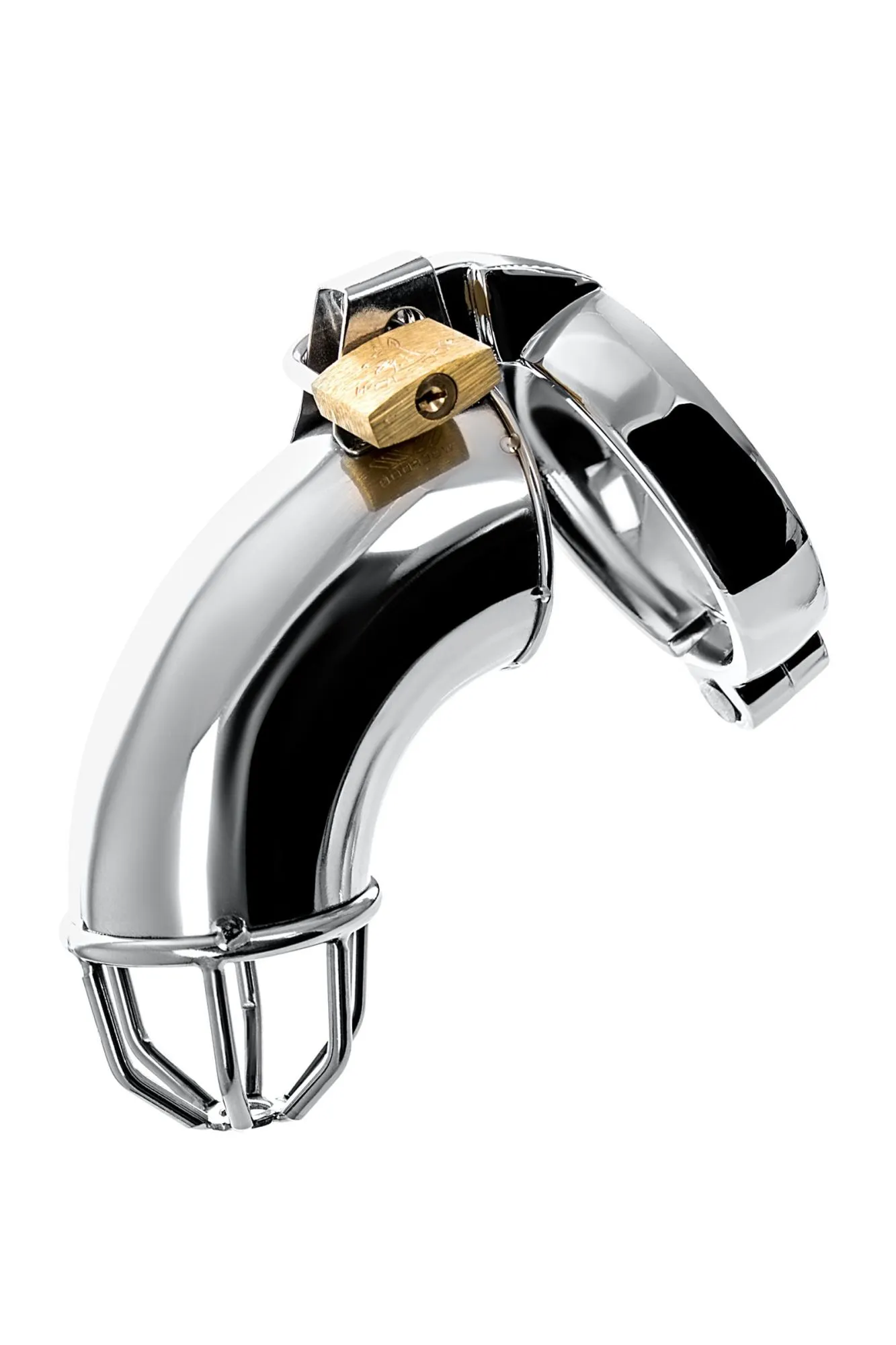 пояс верности мужской toyfa metal с открытой головкой, серебряный, 13 см в Симферополе